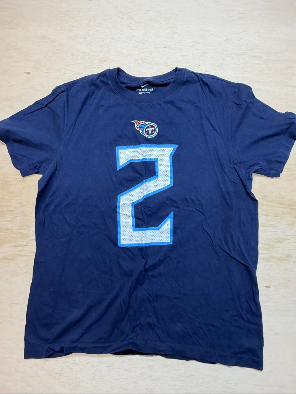 Julio Jones #2 Tennessee Titans NFL Men's Nike  Blue Shirt Size Large